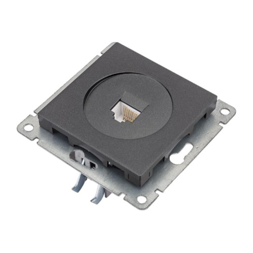Розетка PC UNIVersal Афина графит A0051-Gr