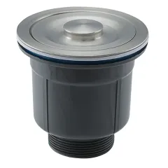 Мойка нерж. врезная GAPPO 50х50х21,5 см тол. 3 мм, сатин (сифон, коландер) GS5050