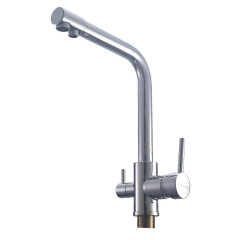 Смеситель для кухни EVA GOLD FK041C хром, латунь, с каналом для фильтрованной воды