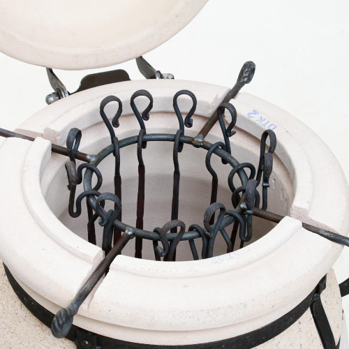 Тандыр Сармат СамОбжар с откидной крышкой (подставка, кочерга, совок,колосник, приспособление для подвешивания шампуров)