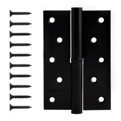Петля врезная APECS 120*80-B-Steel-BLM-R черный (19101)