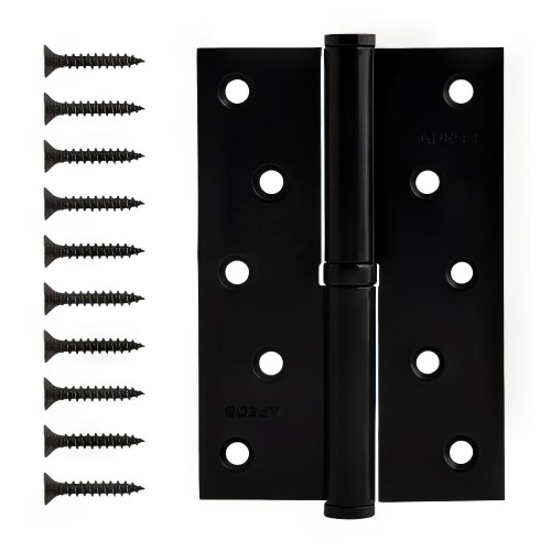 Петля врезная APECS 120*80-B-Steel-BLM-R черный (19101)