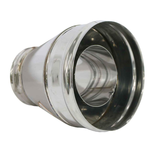 Дымоход конус 0,5мм Ф130х200 нержавеющая сталь (Феррум)