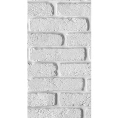 Панель ПВХ АЛЬТА ДЕКОРУСТ 7мм Кирпич белый №347 2,7 х 0,25 м