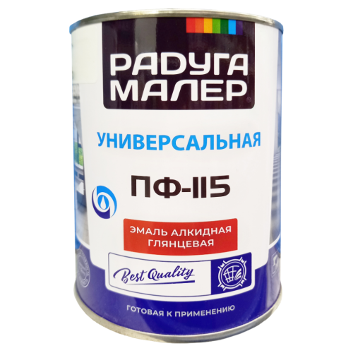 Эмаль ПФ-115 РАДУГА-МАЛЕР красная 0,9 кг