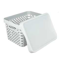 Корзина для хранения с крышкой 17л (406-146)