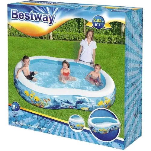 Бассейн BESTWAY детский Подводный мир 262х157х46см 544л от 3 лет 51118 BW (51118BW)