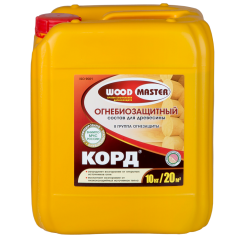 Препарат WOOD MASTER КОРД  (огнебиозащитный состав II группы) индикаторный розовый 10 кг.