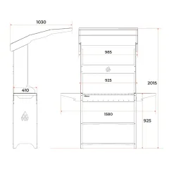 Мангал GRATAR Professional Standart Roof PSR3000