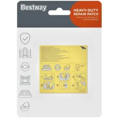 Ремкомплект Bestway для бассейнов 6,5х6,5см 10 самоклеящихся заплат 62068BW (247788)