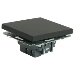 Переключатель 1-кл ЭМИЛИ черный RSW10-5105-05