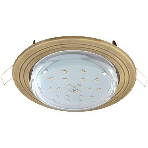 Свет. точ. ECOLA GX53-H4 2 круга черненая бронза FN31H4ECB