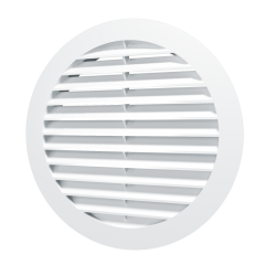 Решетка наружная ASA вентиляционная круглая c фланцем D125 12РКН