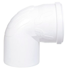 Отвод кан. БЕЛЫЙ РТП ф 110х90°