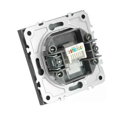 Розетка PC ЭМИЛИ платиново-серый RST00-5117-10