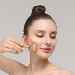 Массажёр для лица Бежевый 13*5,8см