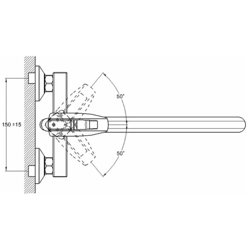 Смеситель для ванны G-LAUF LOF7-A033, ф-35