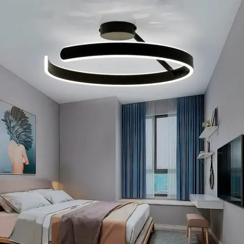 Светильник ESTARES MADERA 80W(8000Lm) 2000K-4000K-6000K ПДУ, черный