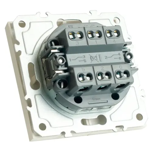 Переключатель 2-кл ЭМИЛИ белый RSW10-5107-01