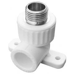 Уголок п/п комбинир. с креплением KALDE нар. резьба ф 20х1/2