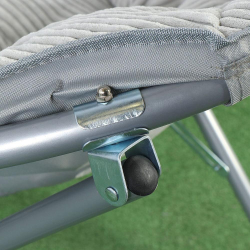 Кресло складное Green Days Гриб, вельвет светло-серое круглое до 100кг 80х84х40см YTMC003D-lght.grey (399138)