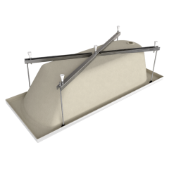 Ванна акриловая 1ACREAL Дюна 150х70см на раме