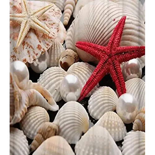 Шторка для ванной Фотопринт Морская звезда 180x200см, с кольцами (553273)