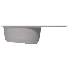 Мойка комп. MIXLINE МЛ-ГМ16 460х730x180мм, овальная, серая, сифон
