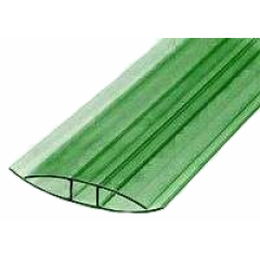 Поликарбонат сот. H-профиль 6-8мм, 6м зелёный