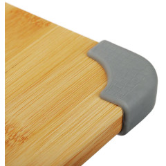 Доска разделочная SATOSHI бамбук, силикон, 27х22х1,5см (851-186)