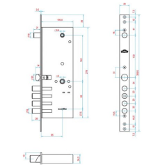 Замок врезной б/руч. ЭЛЬБОР Лазурит ЗВ-1.02.31 (08210)