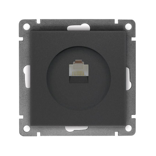 Розетка PC UNIVersal Афина графит A0051-Gr