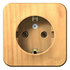 Розетка О/У 2P+Е BLANCA ясень SchE BLNRA010115