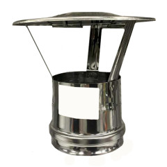 Дымоход зонт-Д 0,5мм Ф110 нержавеющая сталь (Феррум)