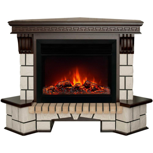 Камин электрический STONE RS 26 AO-217 + MOONBLAZE DELUXE-S LT BL (MB3)