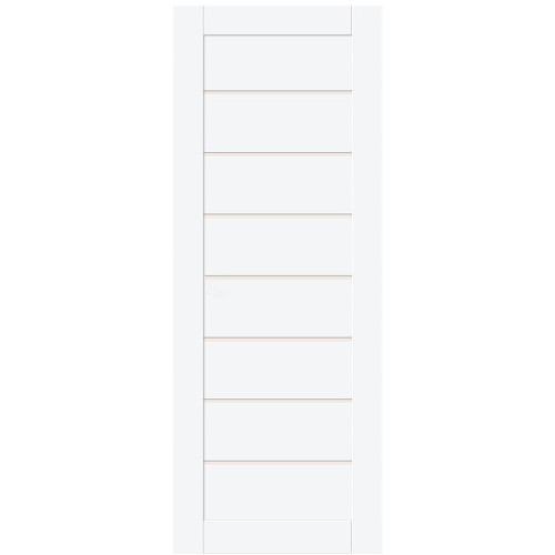 Дверное полотно Браво-22 ДО 60 White Silk, покрытие ПЭТ (BRAVO) (Magic Fog)(169-0142)