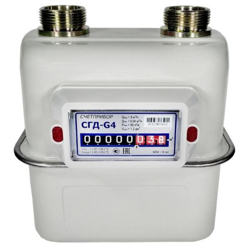 Счётчик газа СЧЕТПРИБОР СГД G4 левый 1 1/4