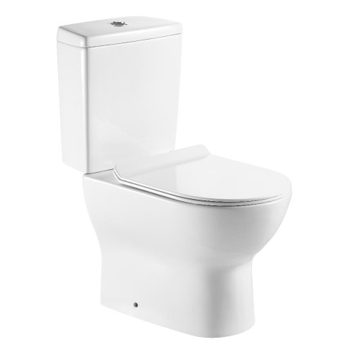 Унитаз-компакт EVA GOLD A080 тонкое сиденье ДП, безободковый !!! Брак