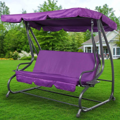 Качели садовые 3-х мест 200х120х164 см до 300кг лавандовые, расклад. Green Days YTGSW030-19-3220 (461977)