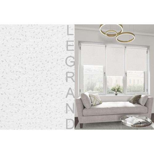 Рулонные жалюзи Блэкаут Кристал 61,5*175 цвет белый