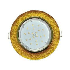 Свет. точ. ECOLA 5313 GX53-Н4 круг с вогнутыми гранями золото/золотой блеск(558729)