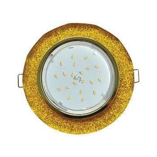 Свет. точ. ECOLA 5313 GX53-Н4 круг с вогнутыми гранями золото/золотой блеск(558729)