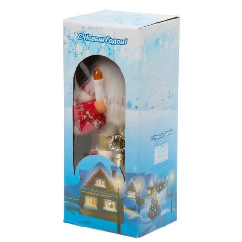 Фигурка декоративная Дед Мороз 30см музыка/движение красная Y4-9447 (502896)