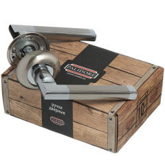 Ручки раздельные PALIDORE А-40НН/PC белый никель/хром (15388)