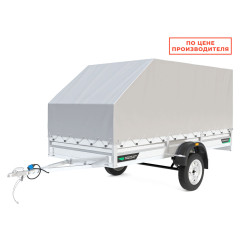 Прицеп ТИТАН 3515 (3500x1560, борт h=300, Тент+каркас, h=1220 скос)