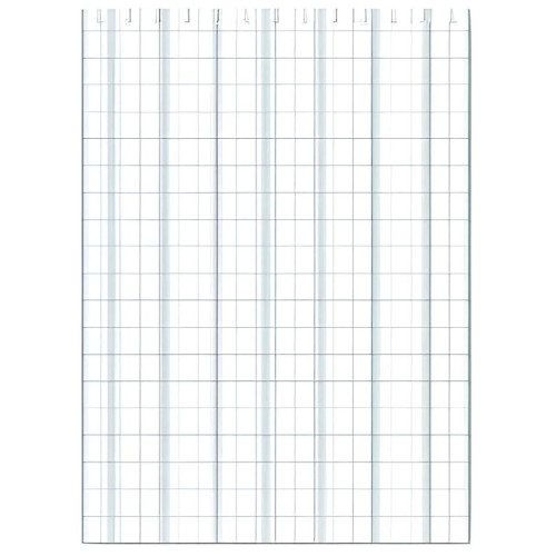 Шторка для ванной HAIBA HB75002 180x180cм 12 колец, белый/клетка (812670)