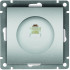 Розетка PC UNIVersal Афина, серебро A0051-S