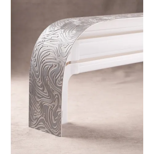 Карниз Ле-Гранд Глэдис 2,4м (2ряд) серый с поворотами (5)