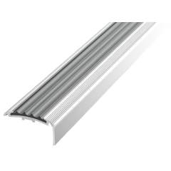 /Порог-угол внешний 40*20мм 2,7 б/покрыти,резинка серая (Лука ПУ 71.2700.001)