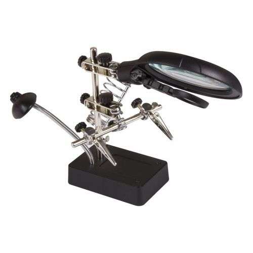 Держатель универсальный с лупой х2.5, Led подсветкой 